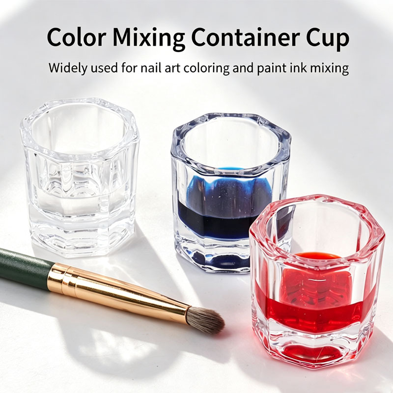 Acrylic Powder Clear - 1pcs 네일 크리스탈 유리 네일 컵