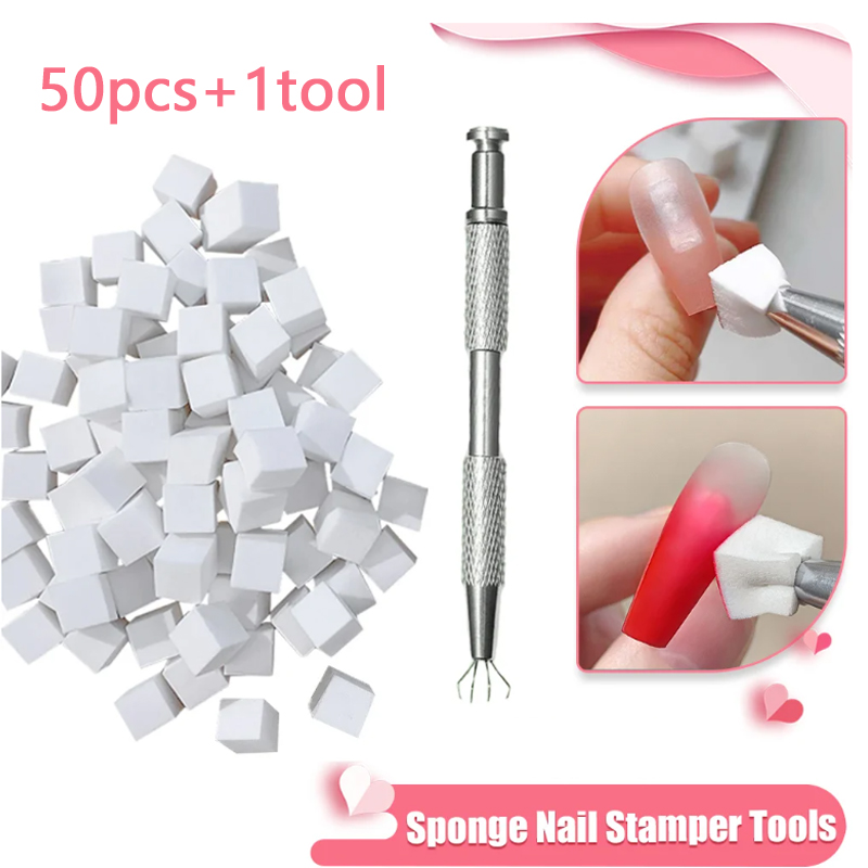 Dip Powder Nail - 50/150pcs 스폰지 그라디언트 네일 아트 스탬퍼