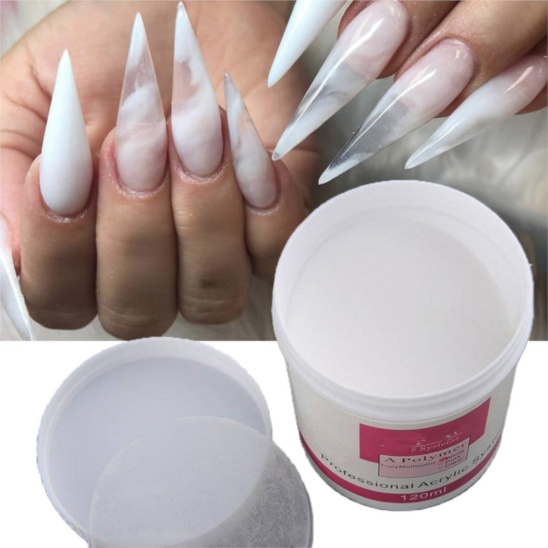 Acrylic Powder Clear - 1 포트 120ml 네일 아크릴 파우더