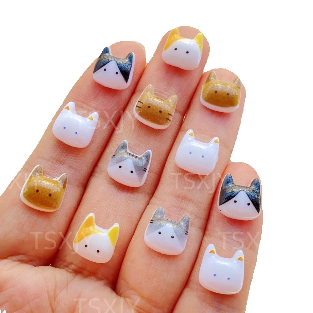 Nail Art Motif - 50개 귀여운 미니 만화 동물 새끼