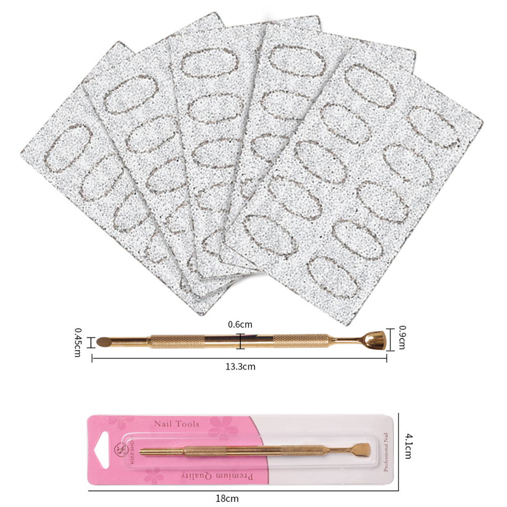 Nail Art Motif - 스테인리스 스틸 편자형 큐티클 푸셔 라운드
