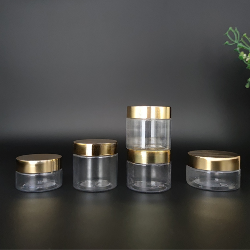 Acrylic Powder Clear - 30 개/몫 30/50/60/80ml 골드 뚜껑 지우기