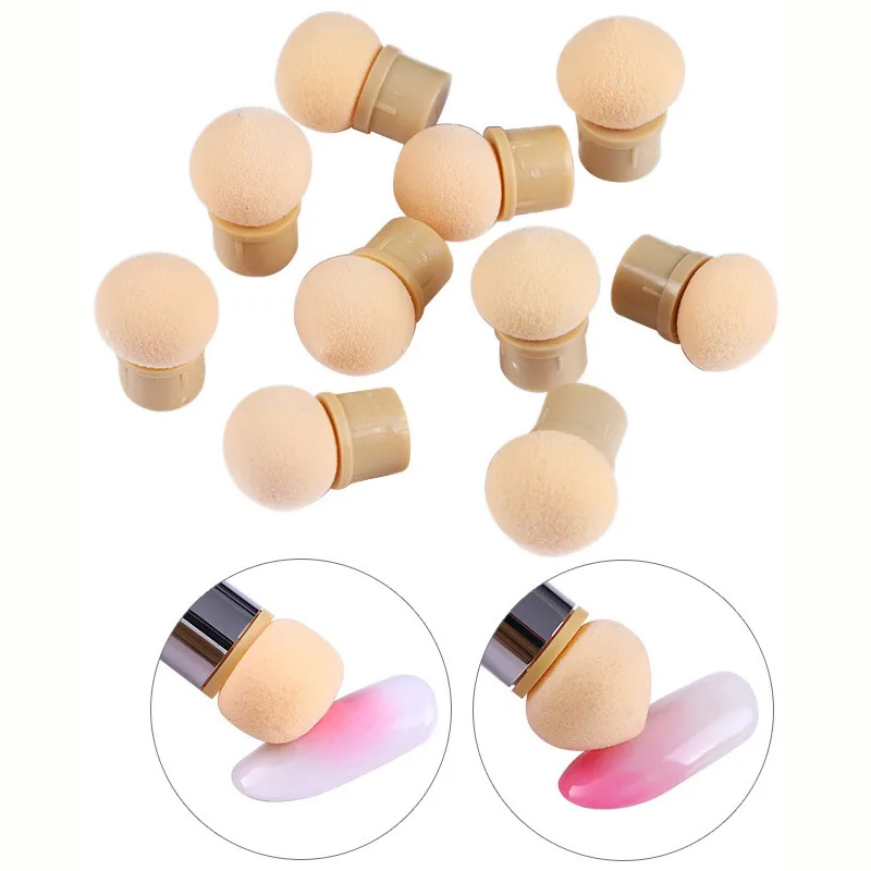 Dip Powder Nail - 라운드 샤프 헤드 스폰지 헤드 교체