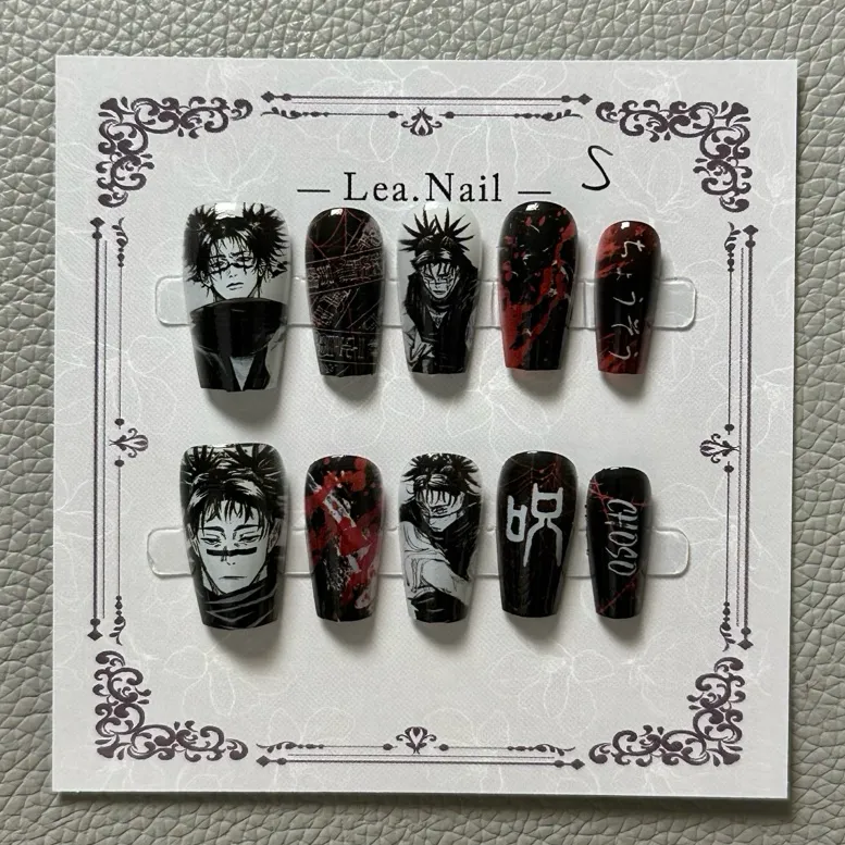 Nail Art Motif - Gojo Satoru 매니큐어 고양이 눈 인쇄