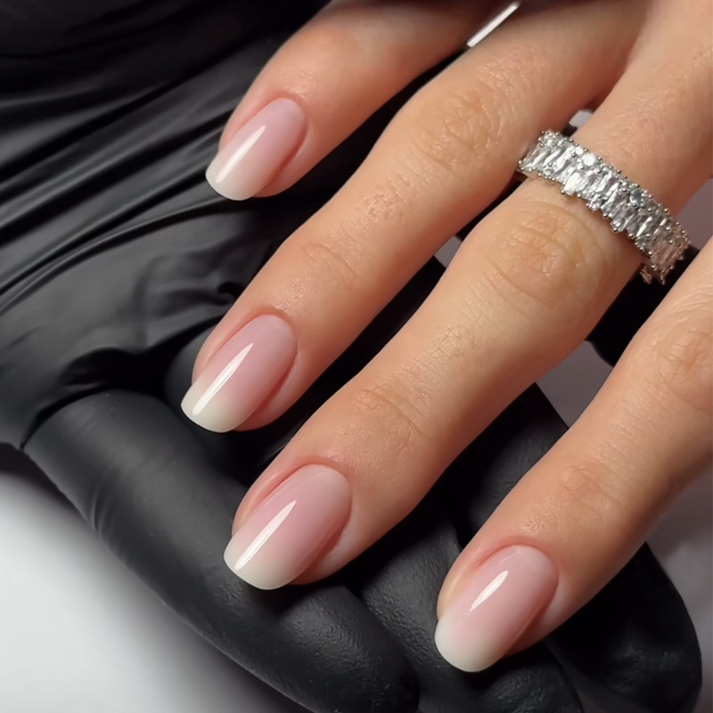 Nail Art French Nails - 24개 심플 발레 글리터 탈부착 가능한