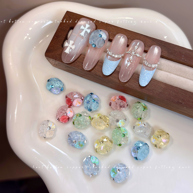 Nail Art Viral - 3개입 바이럴 노와이프 물방울 탑코트 네일