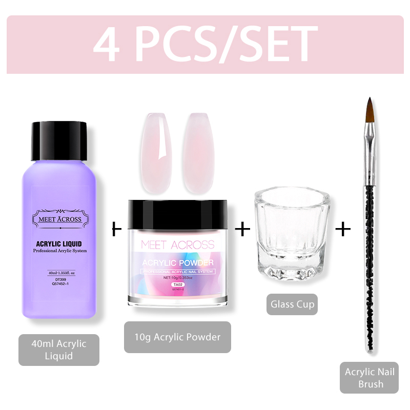 Acrylic Powder Clear - MEET ACROSS 아크릴 파우더 크리스탈 플라워