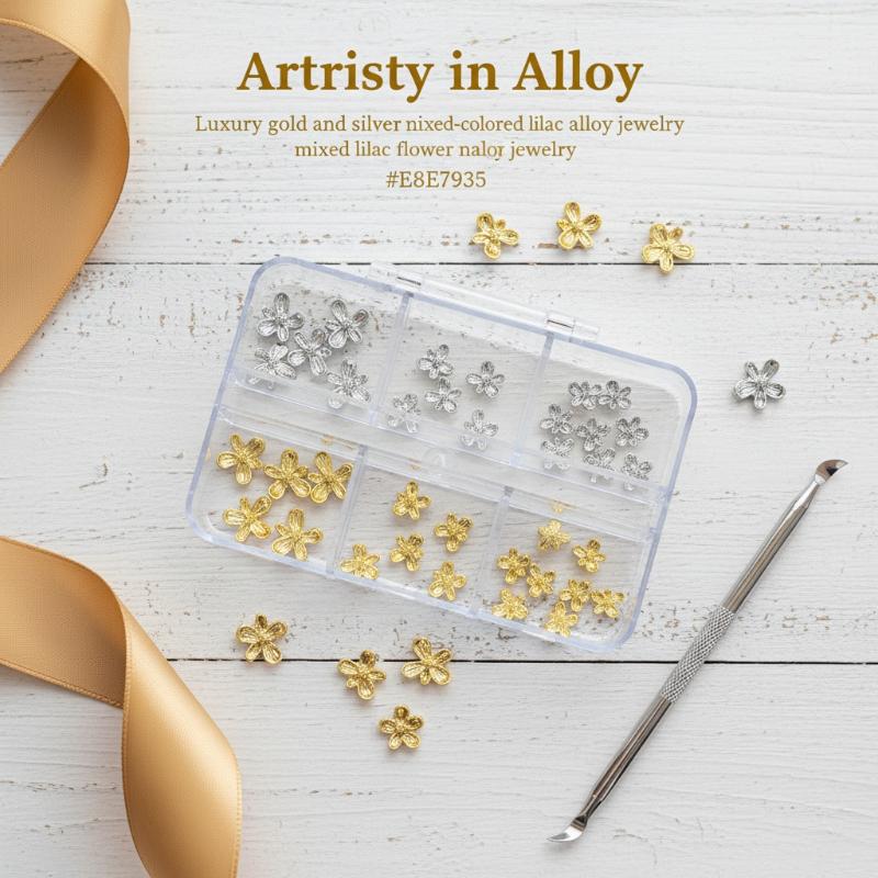 20/30pcs 네일 아트 3D 합금 꽃 네일 아트 참 - Nail Art Lilac 리뷰 및 가격
