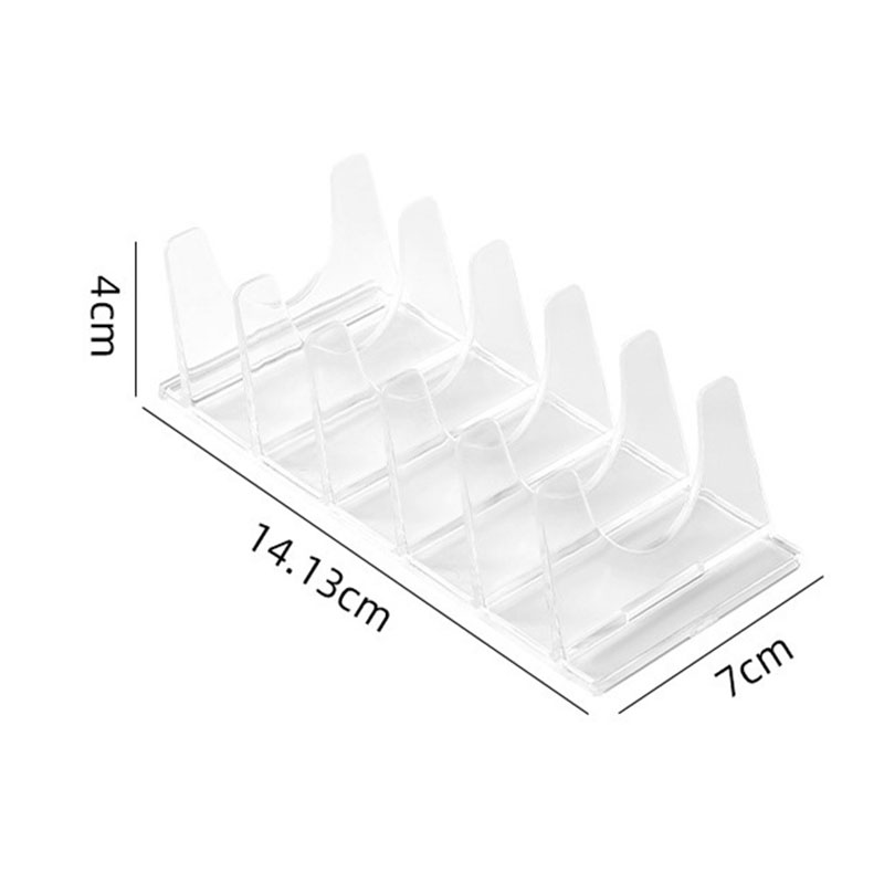 투명 아크릴 아이섀도우 팔레트 보관 랙 6칸 분리형 데 - Acrylic Powder Clear 리뷰 및 가격
