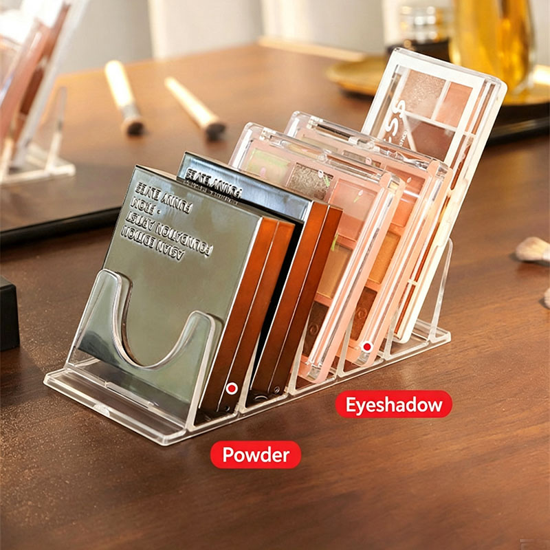투명 아크릴 아이섀도우 팔레트 보관 랙 6칸 분리형 데 - Acrylic Powder Clear 리뷰 및 가격