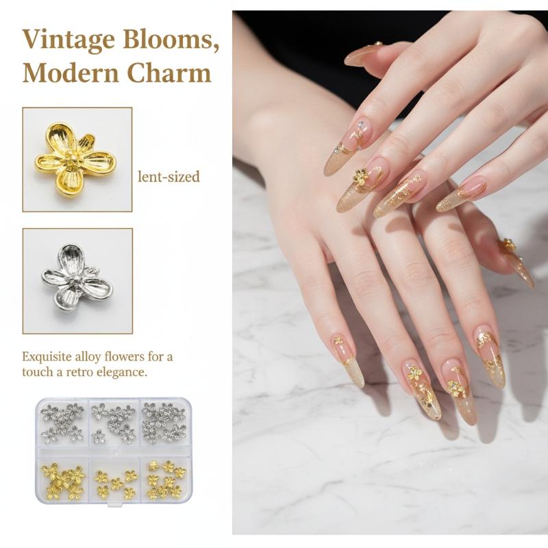 20/30pcs 3D 합금 꽃 네일 아트 참 일본식 실 - Nail Art Lilac 리뷰 및 가격