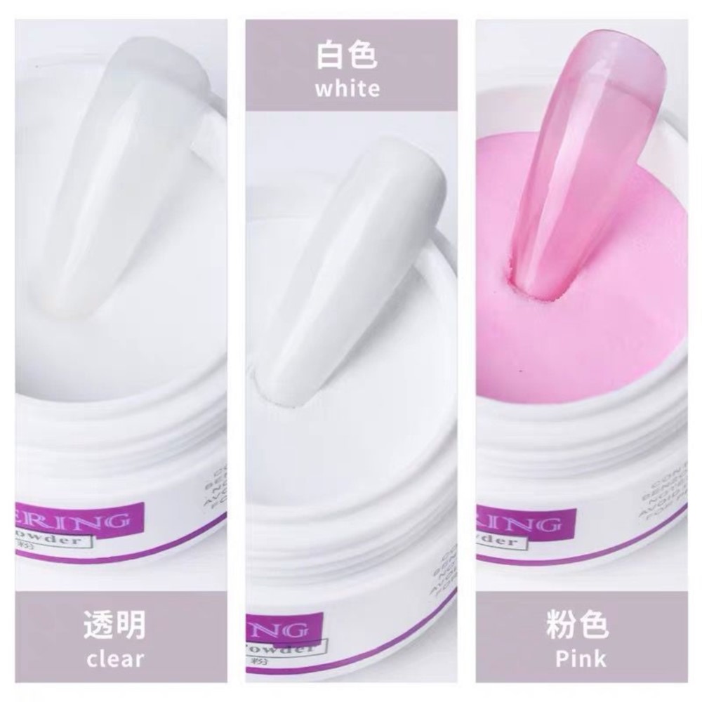 10g/병 전문 아크릴 파우더 클리어 화이트 핑크 크리 - Acrylic Powder Clear 리뷰 및 가격