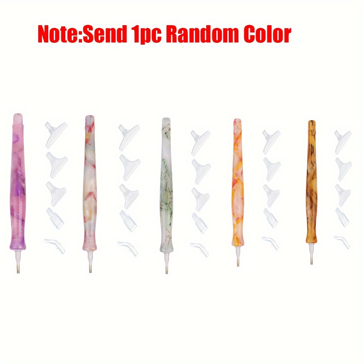 1개 랜덤 색상 레진 레트로 다이아몬드 페인팅 펜 교체 - Nail Art Emerald 리뷰 및 가격