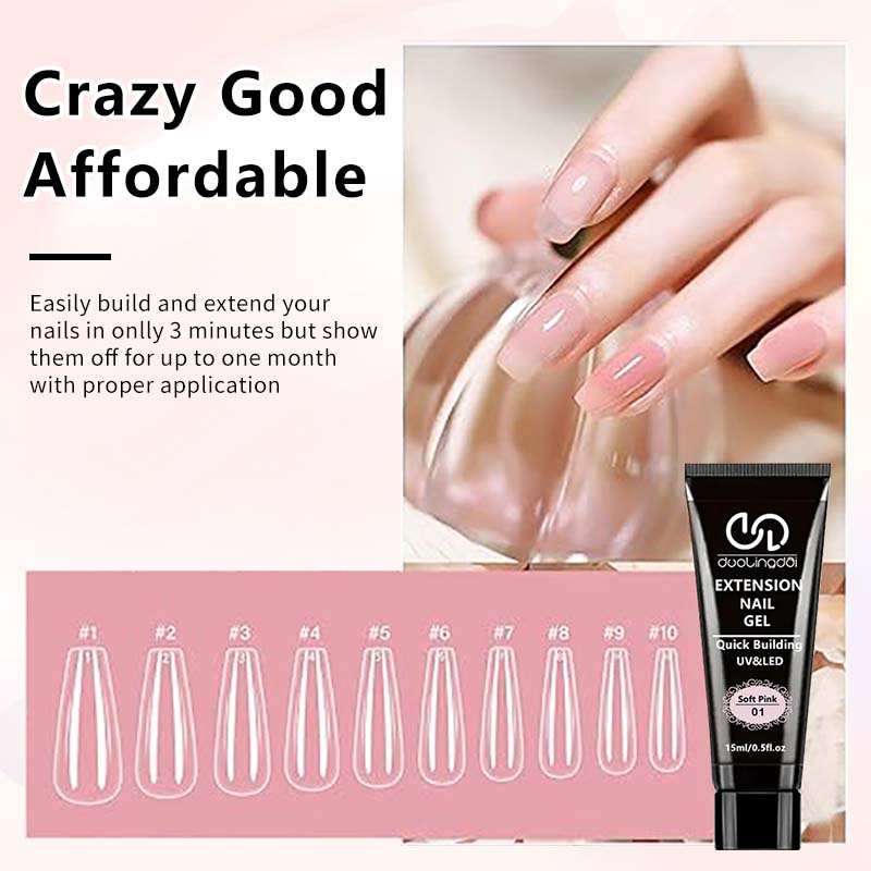 8개/세트 폴리 익스텐션 젤 세트 네일 아트 폴리젤 키 - Acrylic Powder Clear 리뷰 및 가격