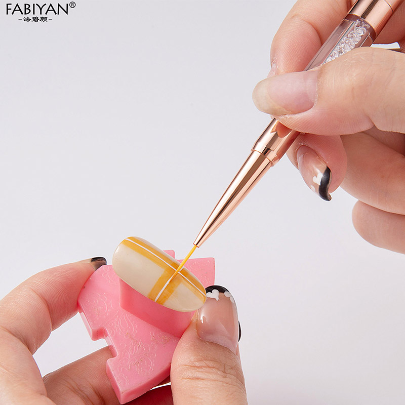 로즈 골드 더블 헤드 네일 아트 라이너 브러시, 네일  - Nail Art Rose Gold 리뷰 및 가격