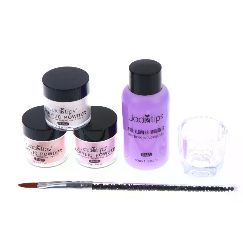 아크릴 네일 파우더 시스템 클리어 화이트 핑크 글리터  - Acrylic Powder Clear 리뷰 및 가격