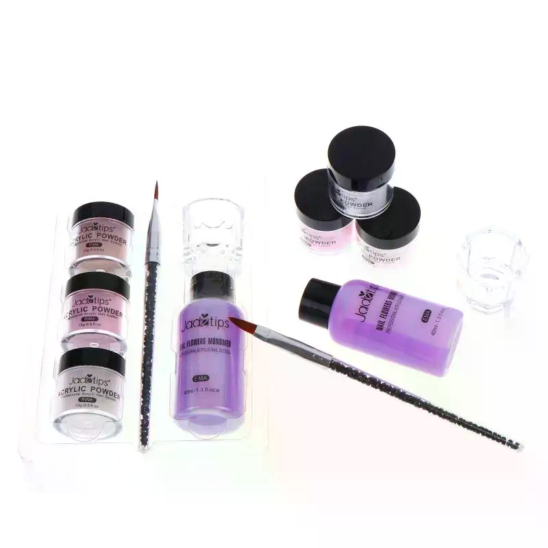 아크릴 네일 파우더 시스템 클리어 화이트 핑크 글리터  - Acrylic Powder Clear 리뷰 및 가격