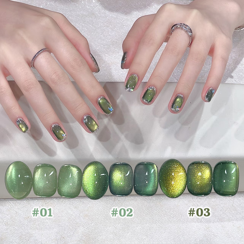 ZH 1PCS 여름 밤 그림자 별 대나무 캣아이 네일  - Nail Art Trend 2026 리뷰 및 가격