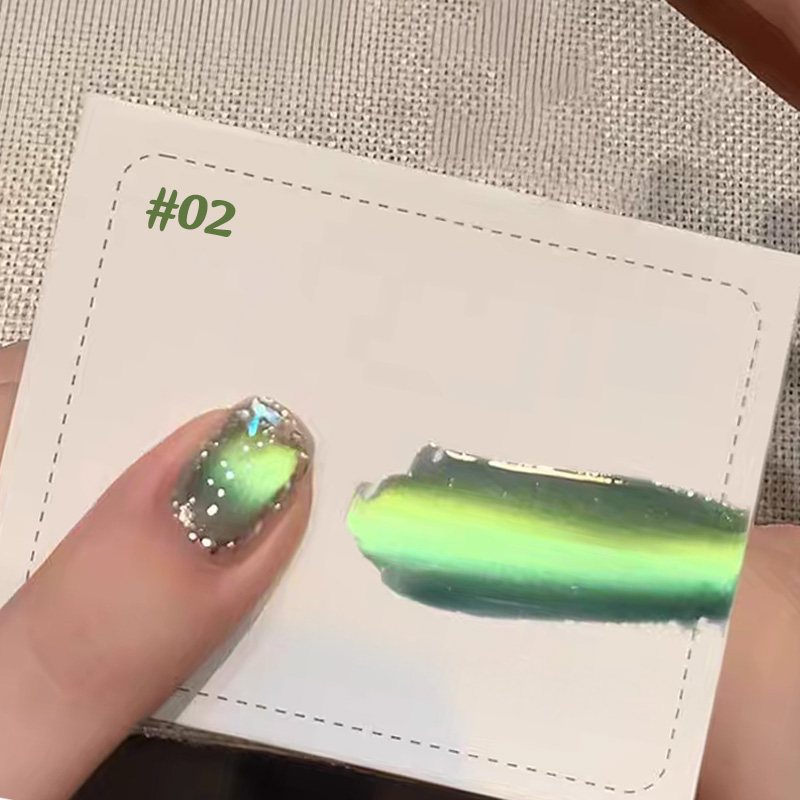 ZH 1PCS 여름 밤 그림자 별 대나무 캣아이 네일  - Nail Art Trend 2026 리뷰 및 가격