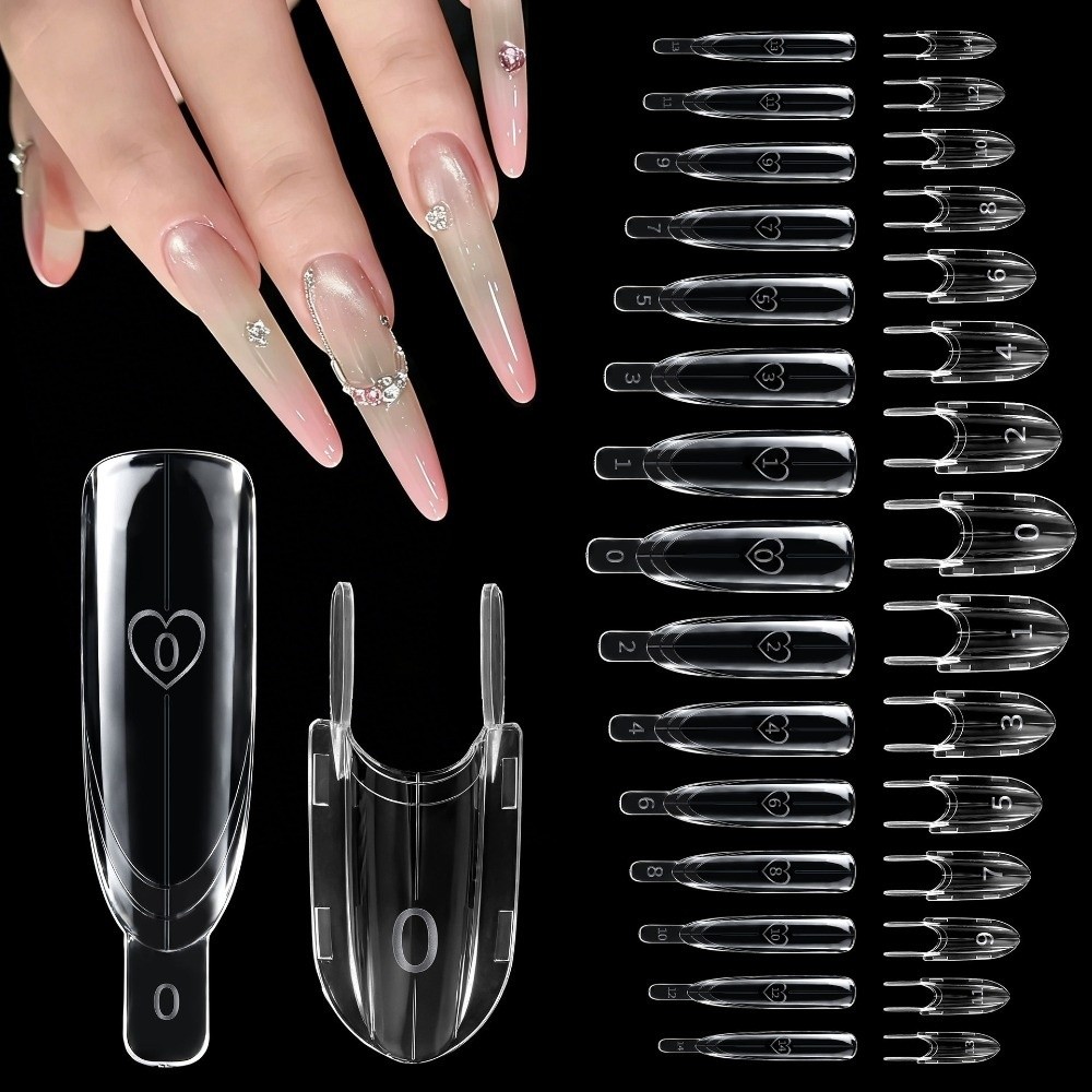 120개 로켓 모양 샌드위치 듀얼 네일 폼 투명 풀커버 - Nail Art Extension 리뷰 및 가격