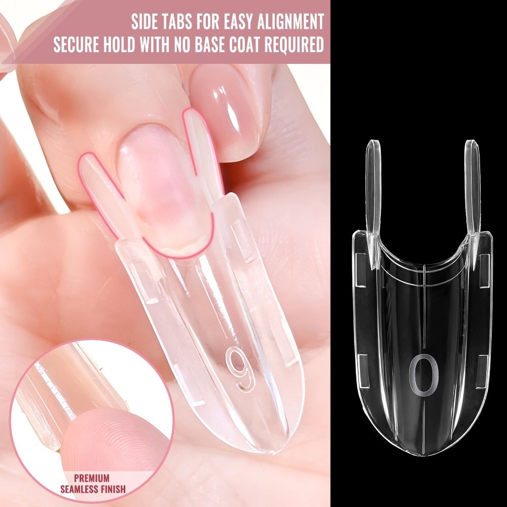 120개 로켓 모양 샌드위치 듀얼 네일 폼 투명 풀커버 - Nail Art Extension 리뷰 및 가격