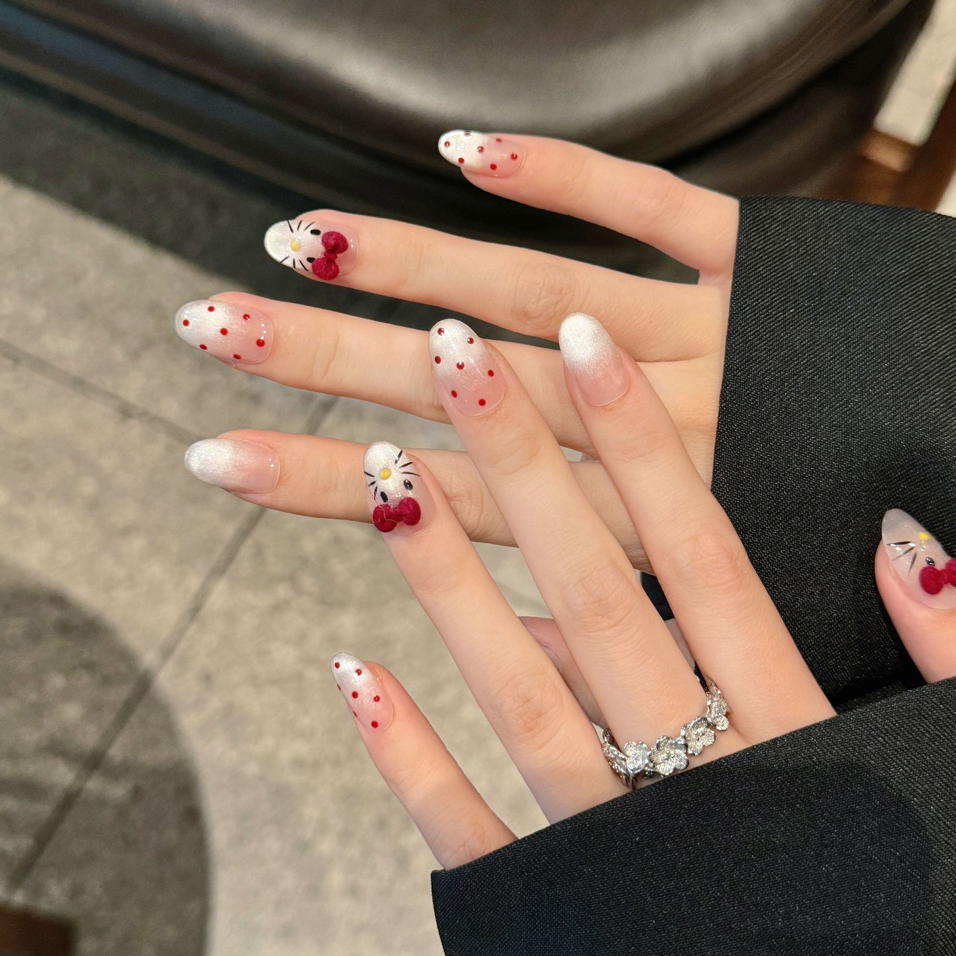 10개입 순수 수제 타원형 네일 아트, 아름다운 가짜  - Nail Art Emerald 리뷰 및 가격