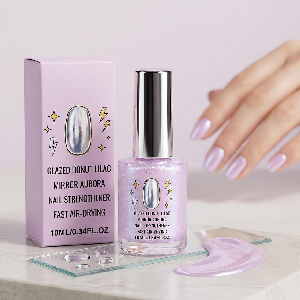 글레이즈드 라일락 네일 폴리쉬 미러 오로라 네일 강화제 - Nail Art Lilac 리뷰 및 가격
