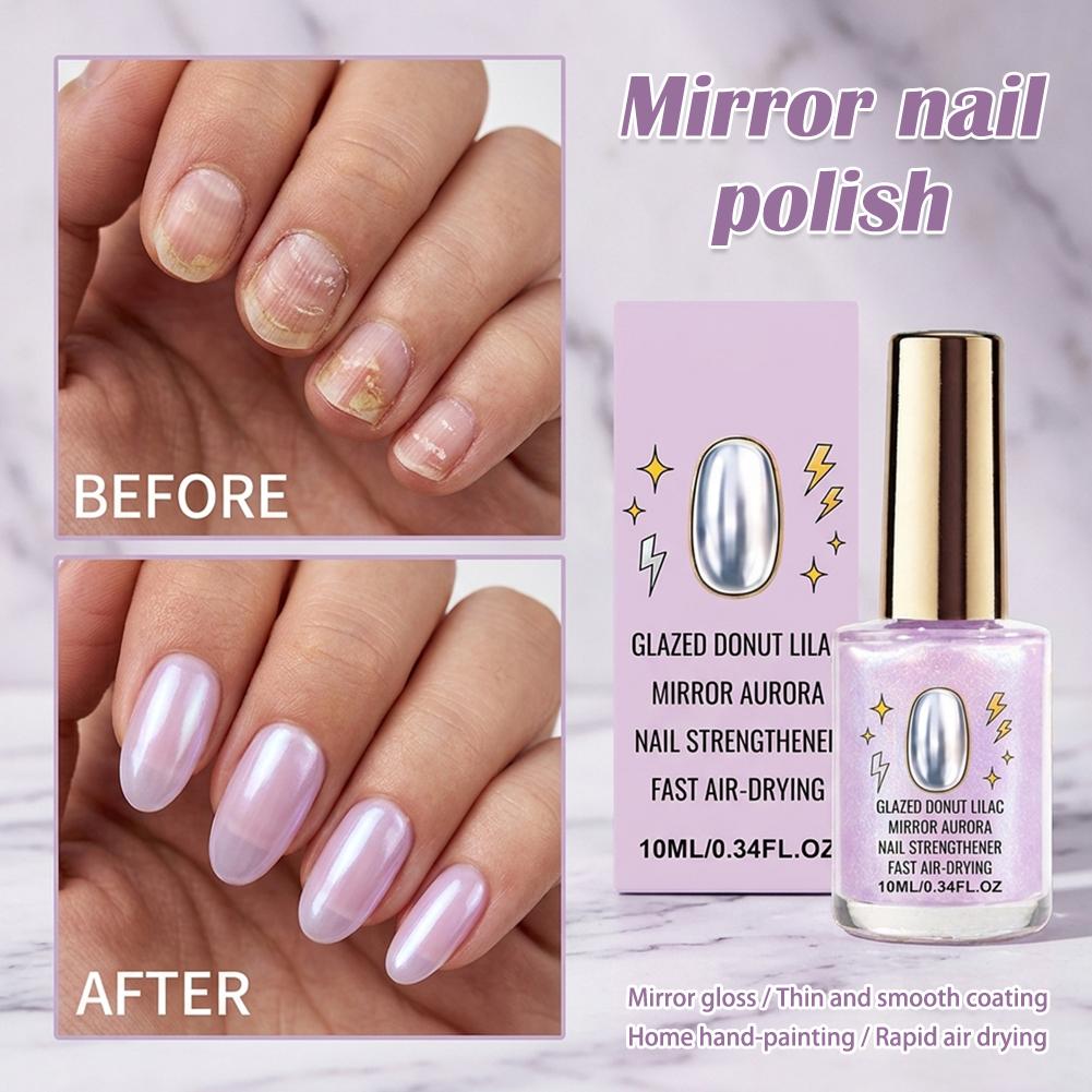 글레이즈드 라일락 네일 폴리쉬 미러 오로라 네일 강화제 - Nail Art Lilac 리뷰 및 가격