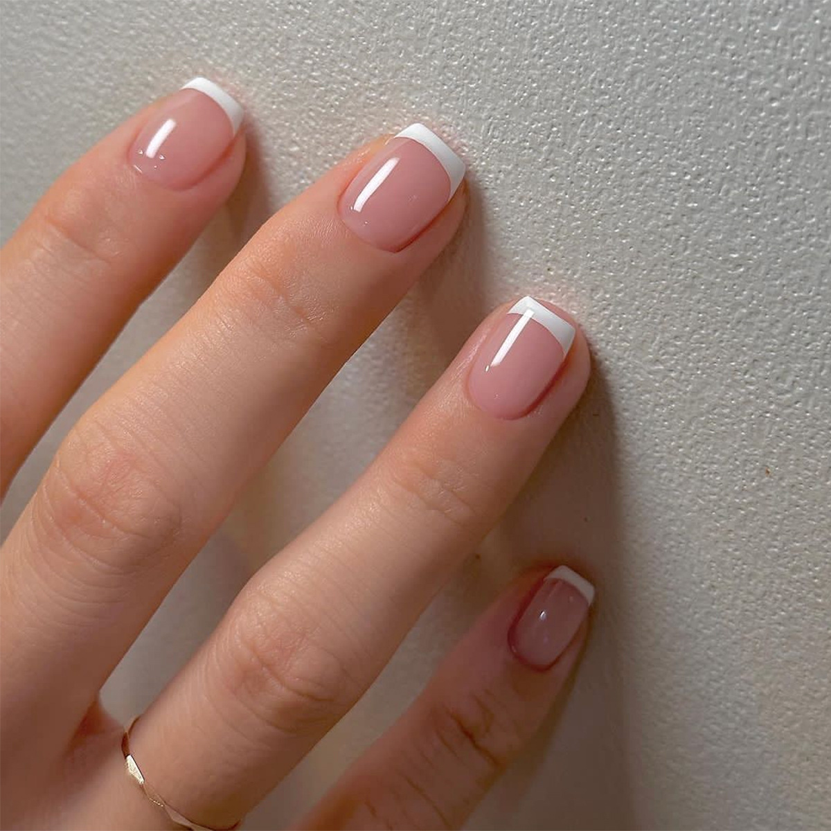 24개/세트 여성용 짧은 인조 손톱, 프렌치 누드 스퀘 - Nail Art French Nails 리뷰 및 가격