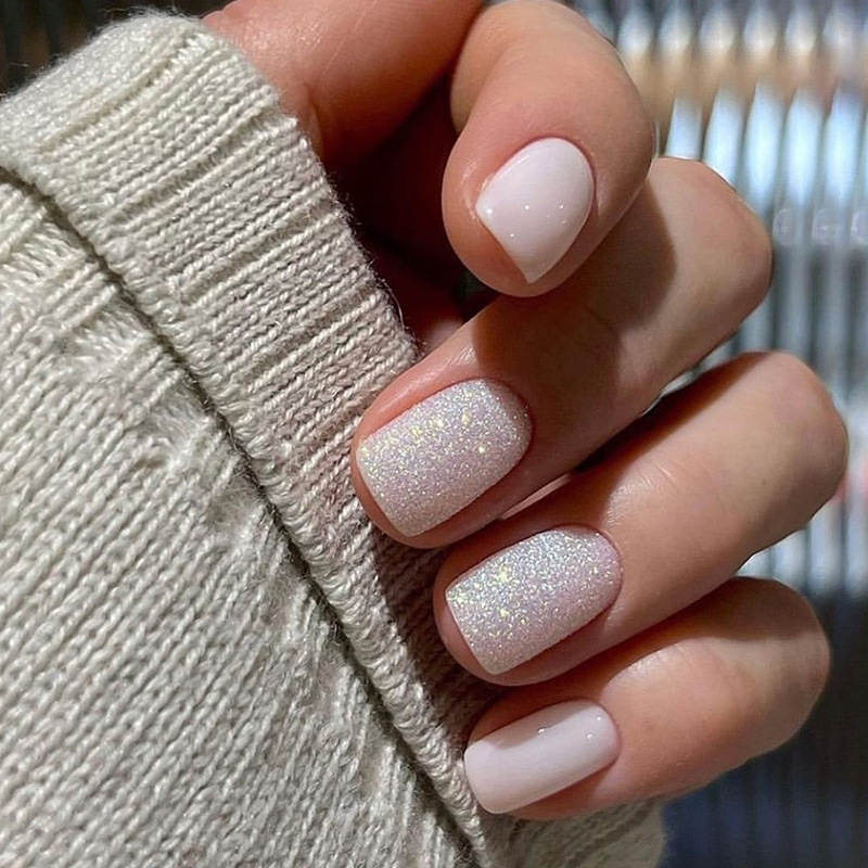 24개/세트 여성용 짧은 인조 손톱, 프렌치 누드 스퀘 - Nail Art French Nails 리뷰 및 가격