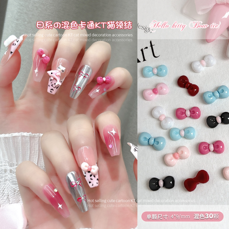 30PCS 3D 네일 아트 보우 매력 용품 Kawaii - Nail Art Lotso 리뷰 및 가격