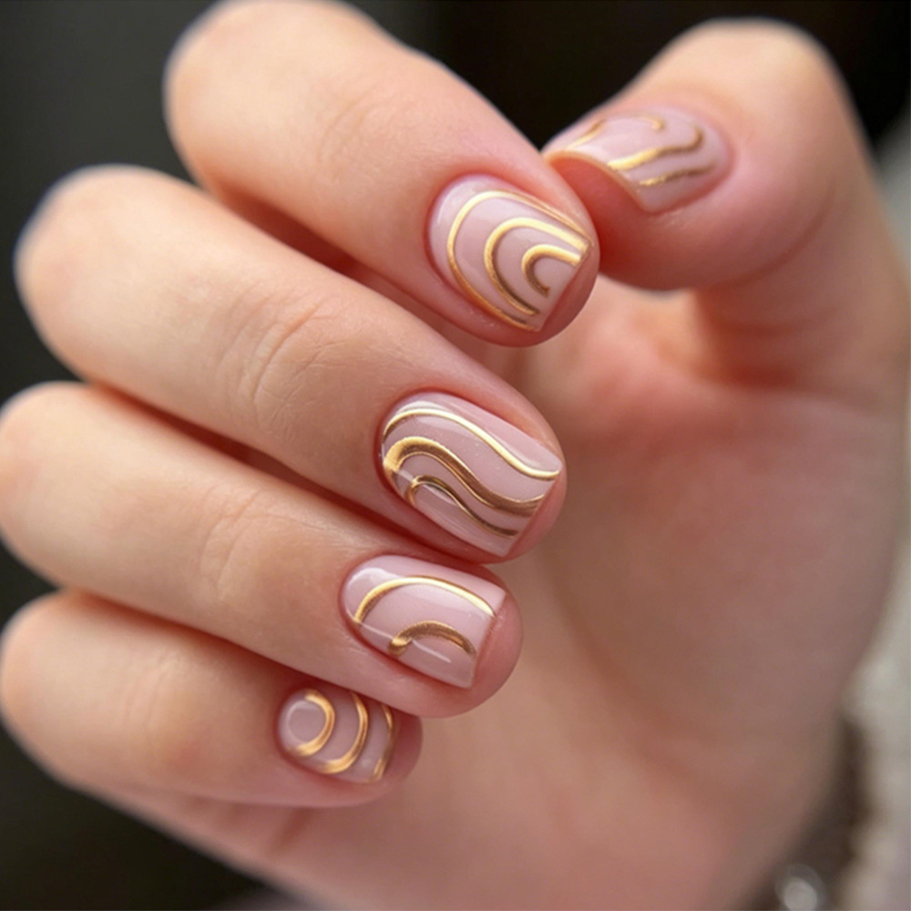 24개 핑크 탈부착 네일 패치 프렌치 화이트 실버 스트 - Nail Art French Nails 리뷰 및 가격