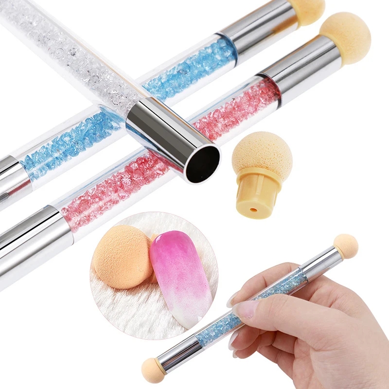 라운드 샤프 헤드 스폰지 헤드 교체 네일 아트 젤 폴란 - Dip Powder Nail 리뷰 및 가격