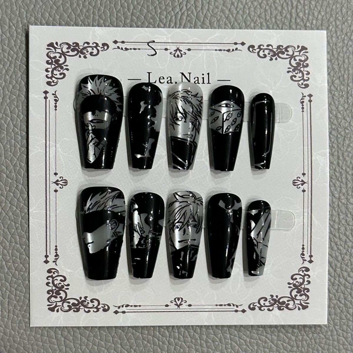 Gojo Satoru 매니큐어 고양이 눈 인쇄 휴대용  - Nail Art Motif 리뷰 및 가격