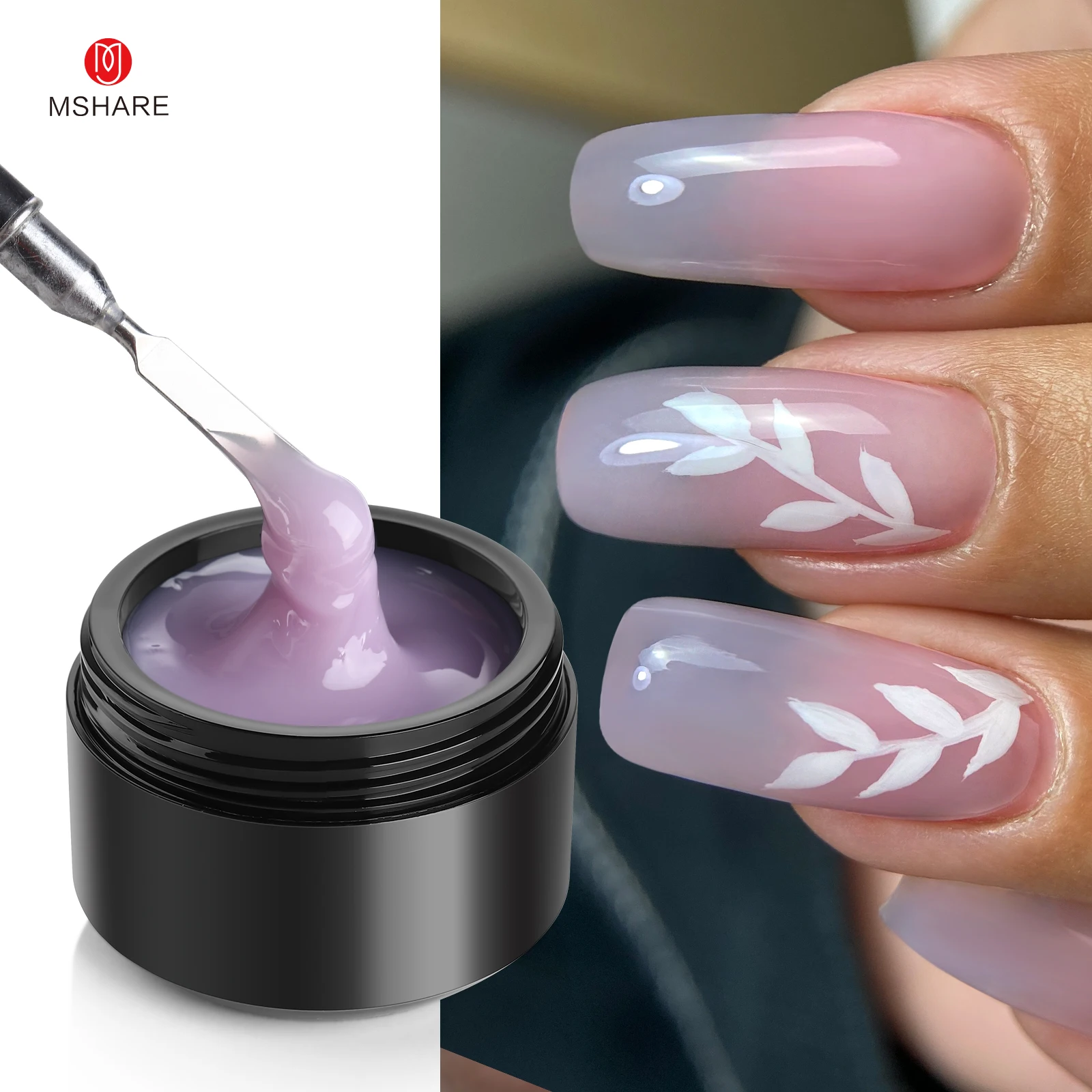 MSHARE 퍼플 라일락 빌더 익스텐션 젤 TPO 프리 - Nail Art Lilac 리뷰 및 가격