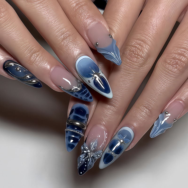 24개 프렌치 블러쉬 핑크 디자인 프레스온 네일 풀커버 - Nail Art French Nails 리뷰 및 가격